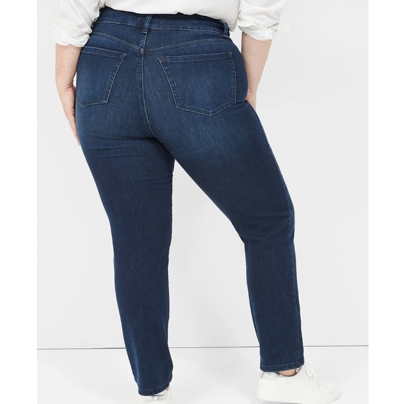 Lane Bryant - Tighter Tummy Fit High-Rise Straight Blue Jean - 18 Short Petite - Picture 3 of 8
